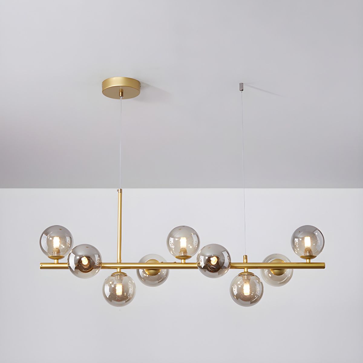 Horizon Globe Chandelier Linear Multi-Light Fixture