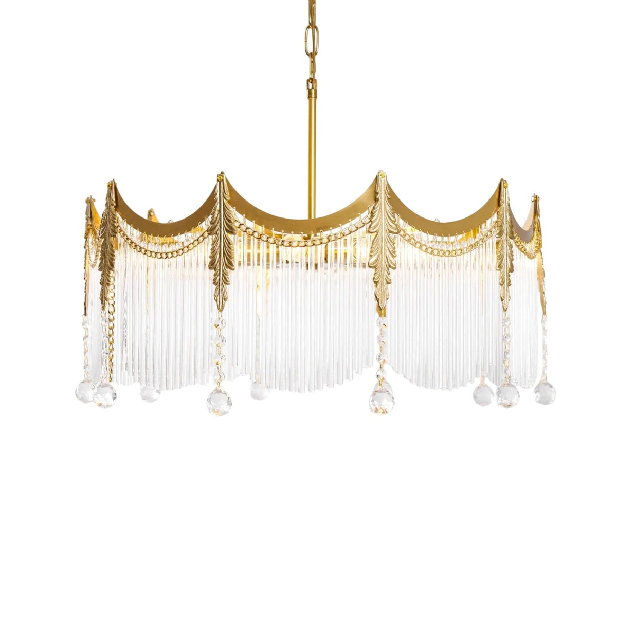 Cascading Crystal Chandelier Tiered Staircase Pendant