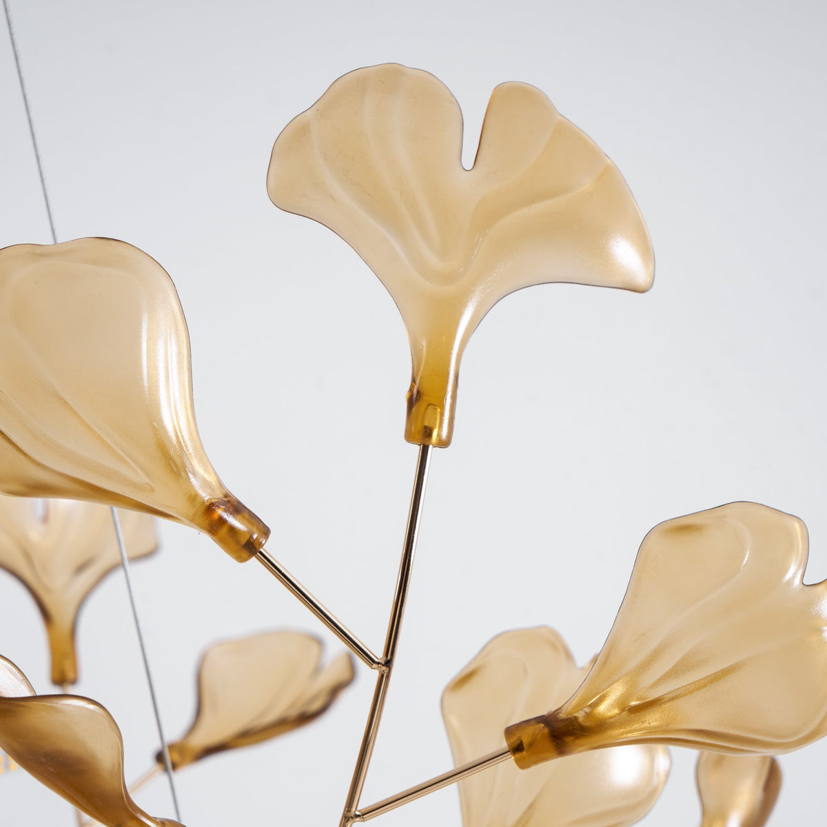 Ginkgo Canopy Chandelier Leaf Linear Pendant Light