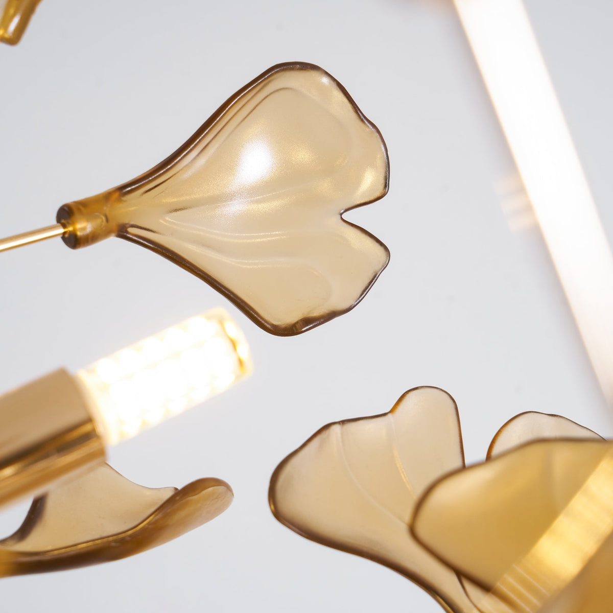 Ginkgo Canopy Chandelier Leaf Linear Pendant Light