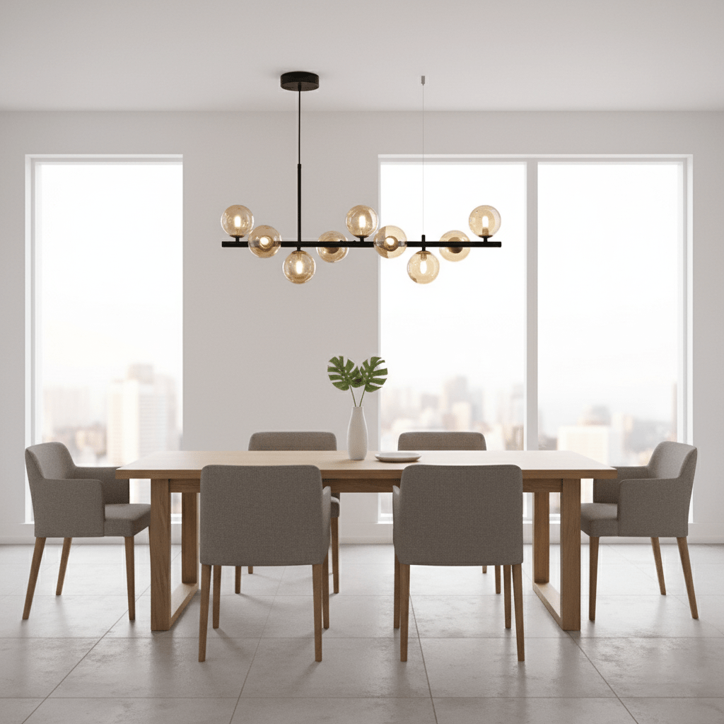 Horizon Globe Chandelier Linear Multi-Light Fixture