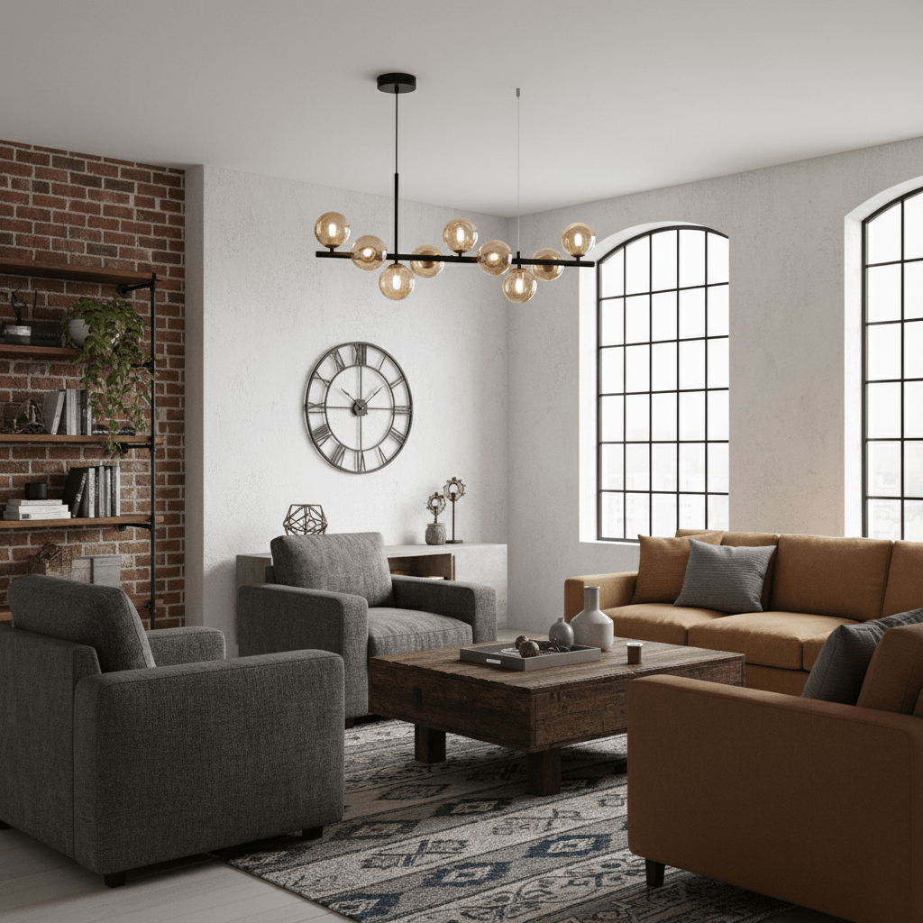Horizon Globe Chandelier Linear Multi-Light Fixture