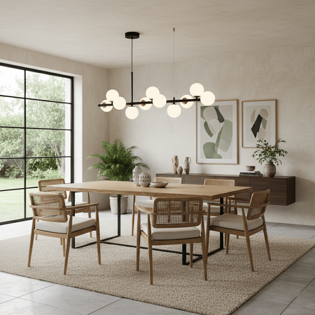 Horizon Globe Chandelier Linear Multi-Light Fixture