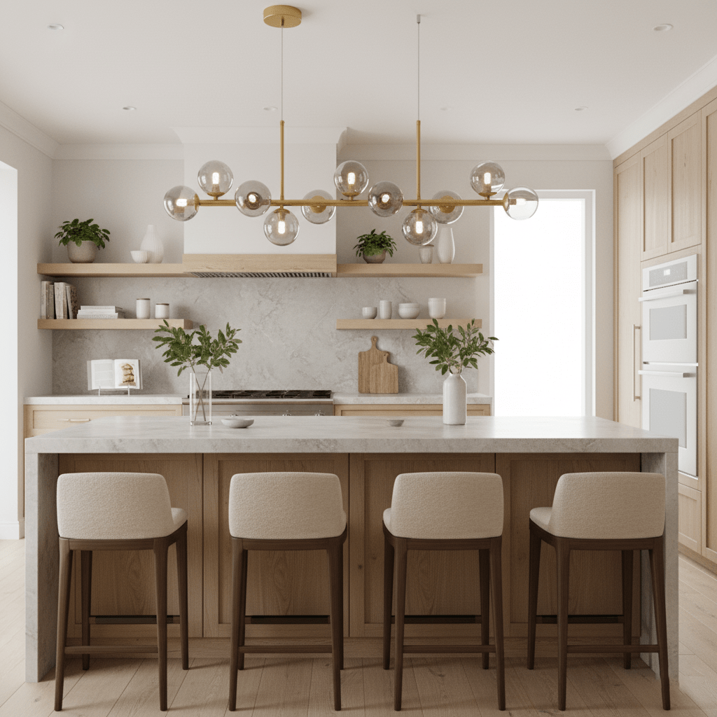 Horizon Globe Chandelier Linear Multi-Light Fixture