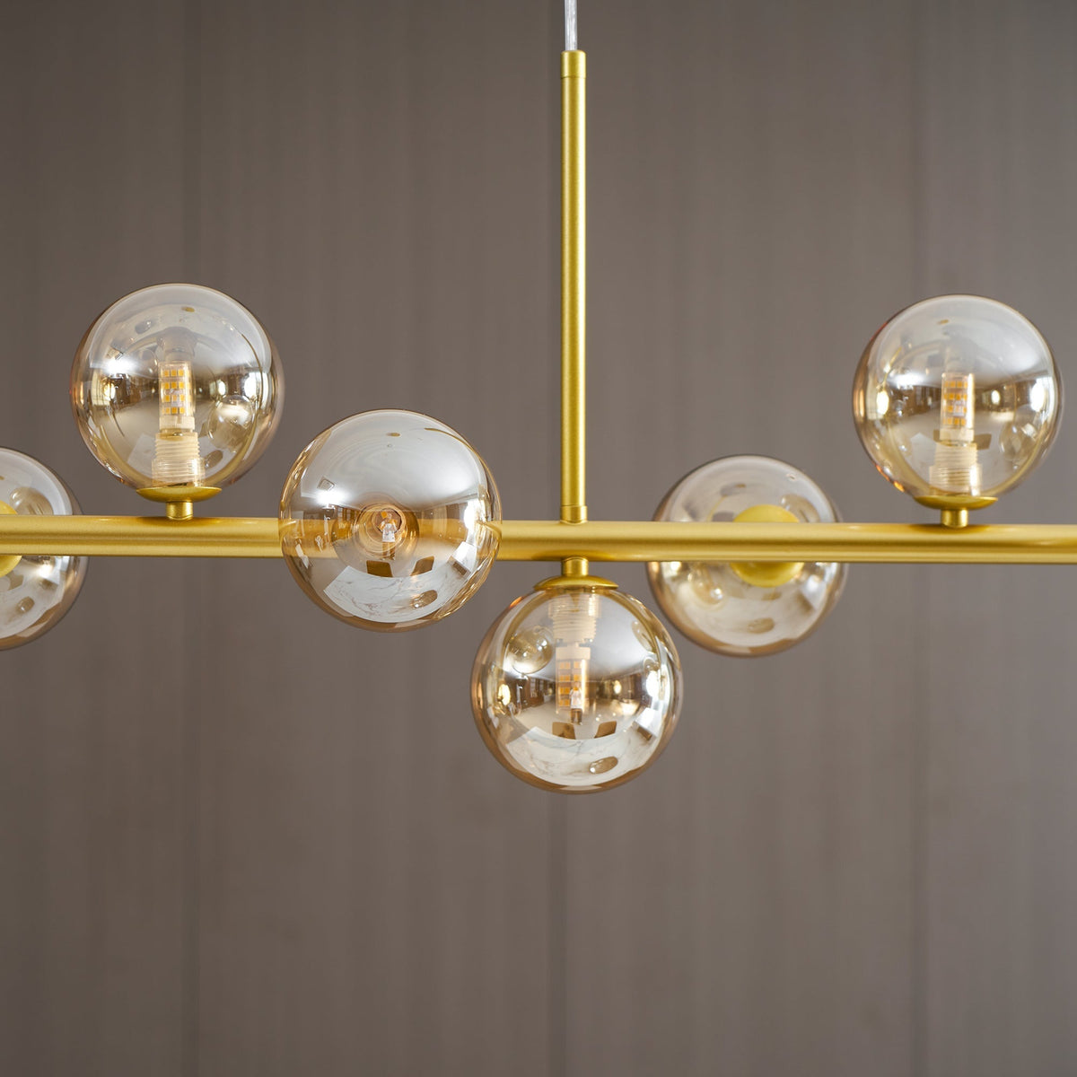 Horizon Globe Chandelier Linear Multi-Light Fixture