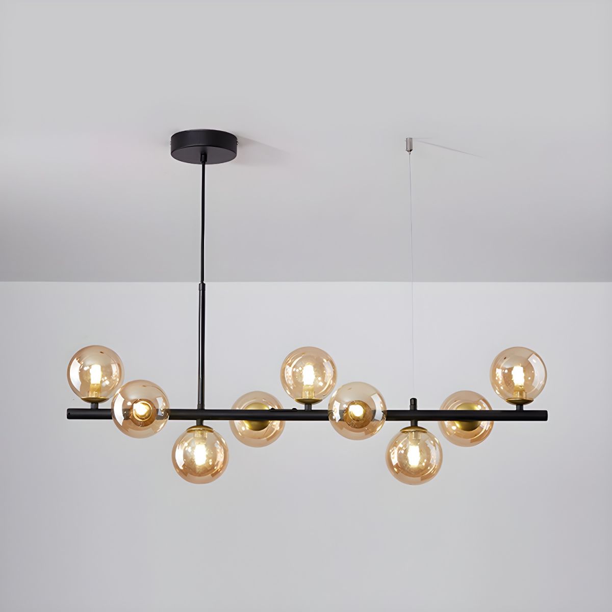 Horizon Globe Chandelier Linear Multi-Light Fixture