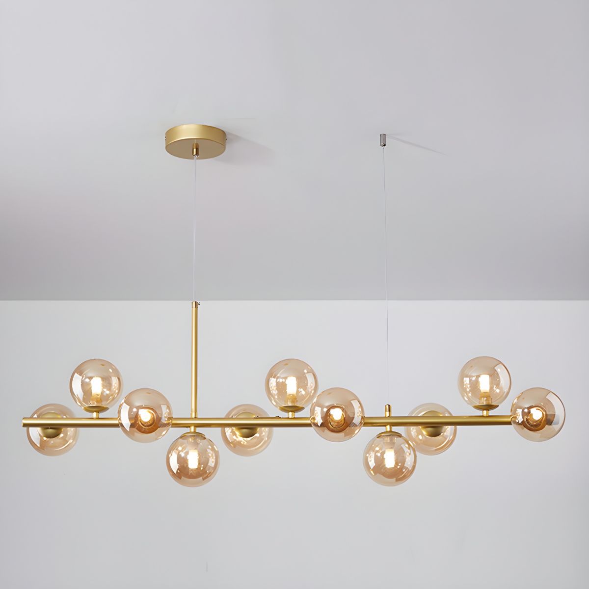Horizon Globe Chandelier Linear Multi-Light Fixture