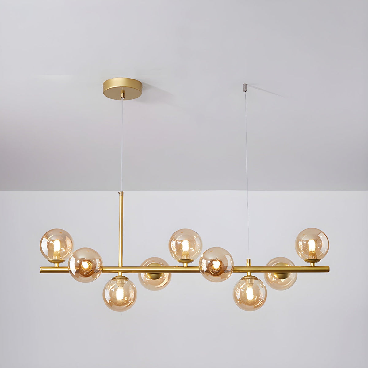 Horizon Globe Chandelier Linear Multi-Light Fixture