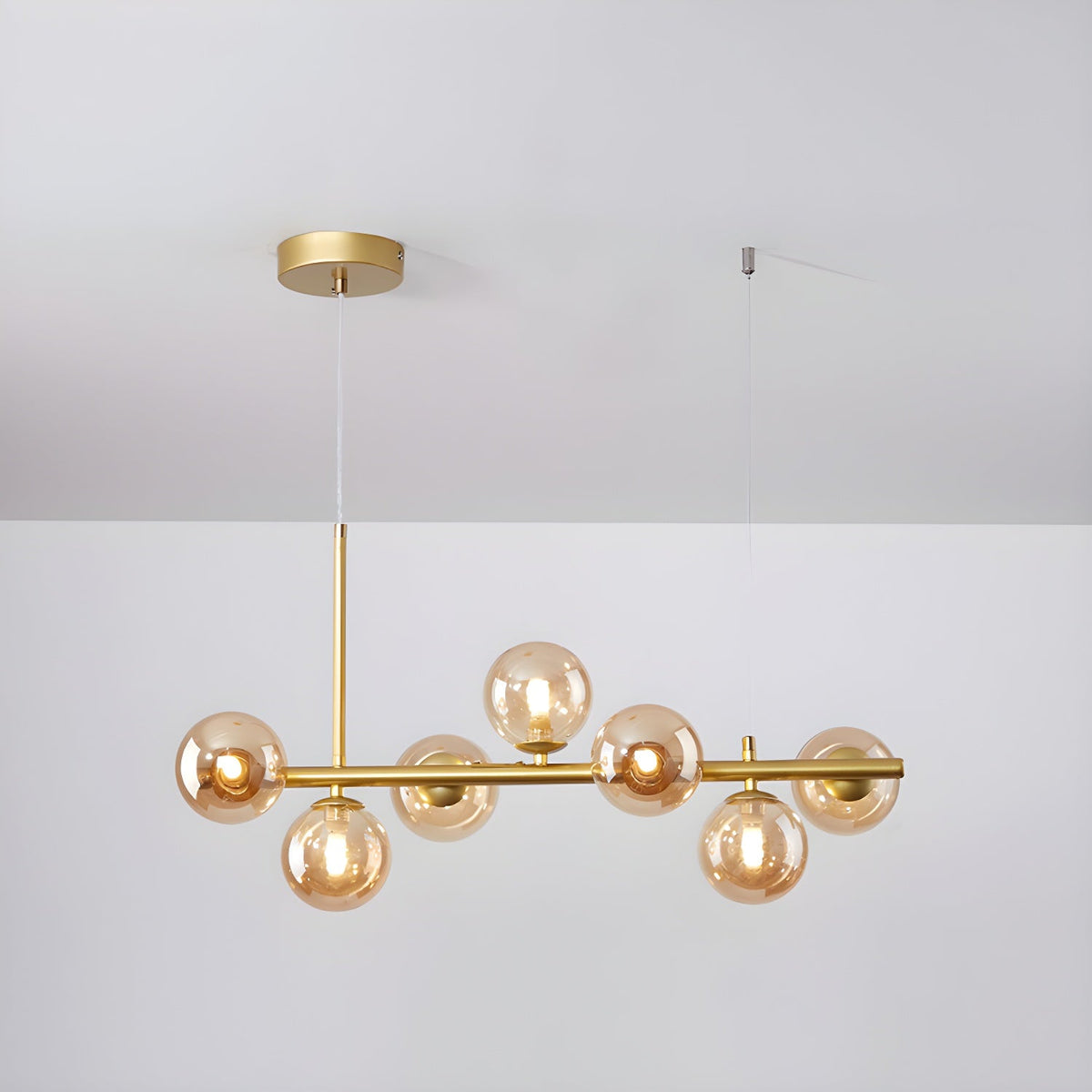 Horizon Globe Chandelier Linear Multi-Light Fixture
