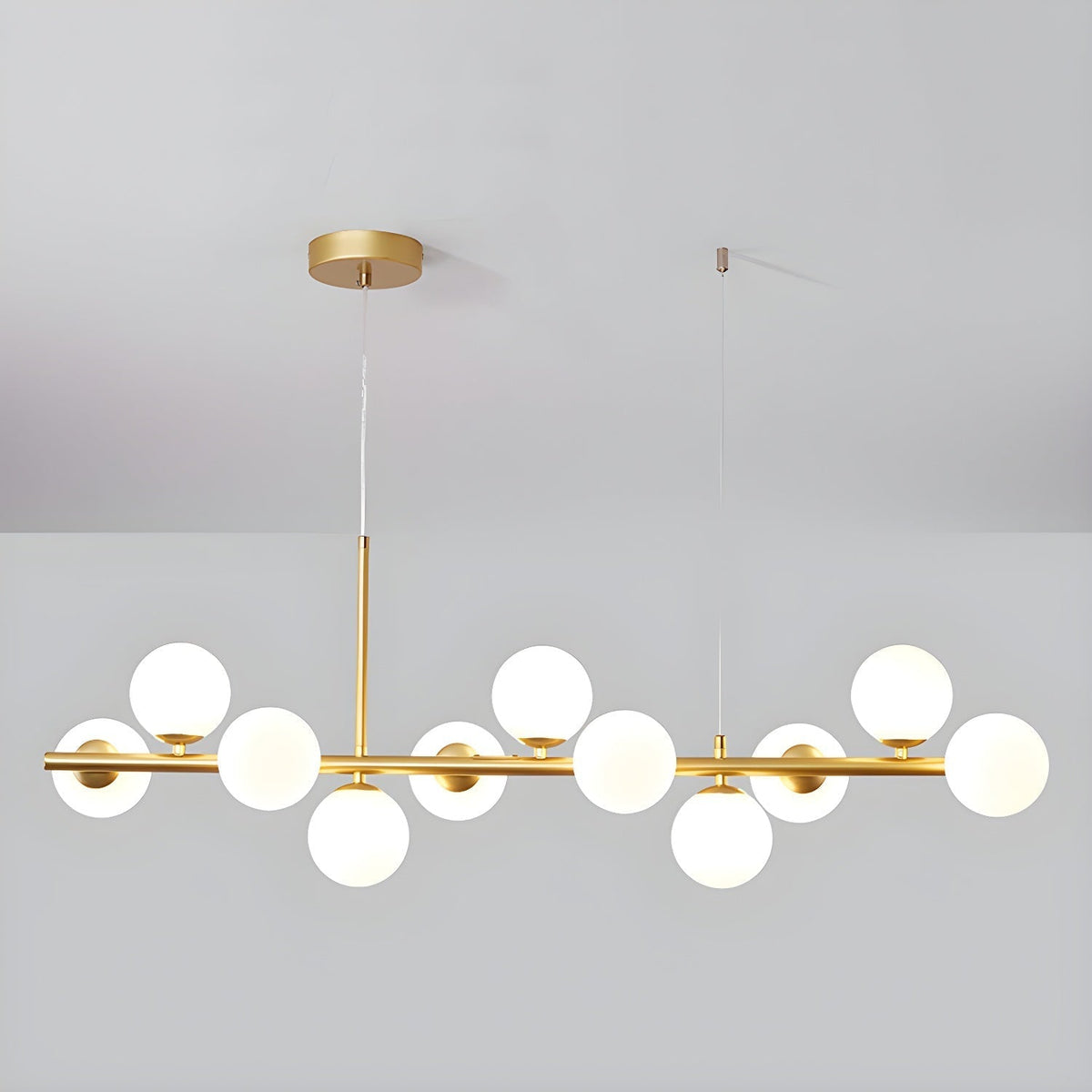 Horizon Globe Chandelier Linear Multi-Light Fixture