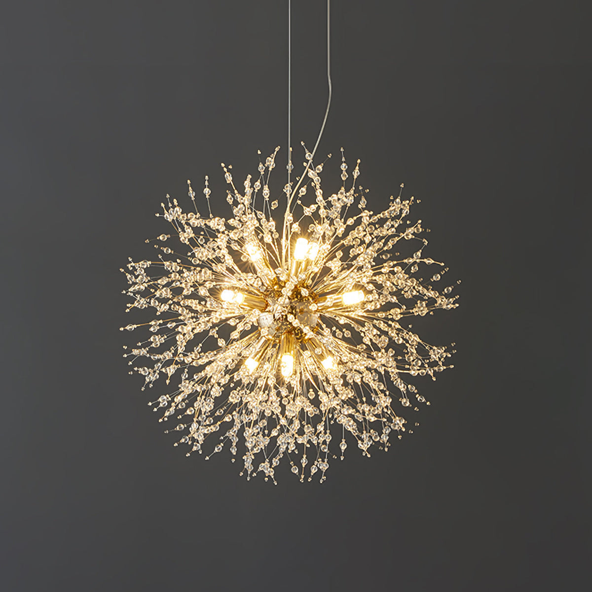 Dandelion Crystal Chandelier Sputnik Ceiling Light