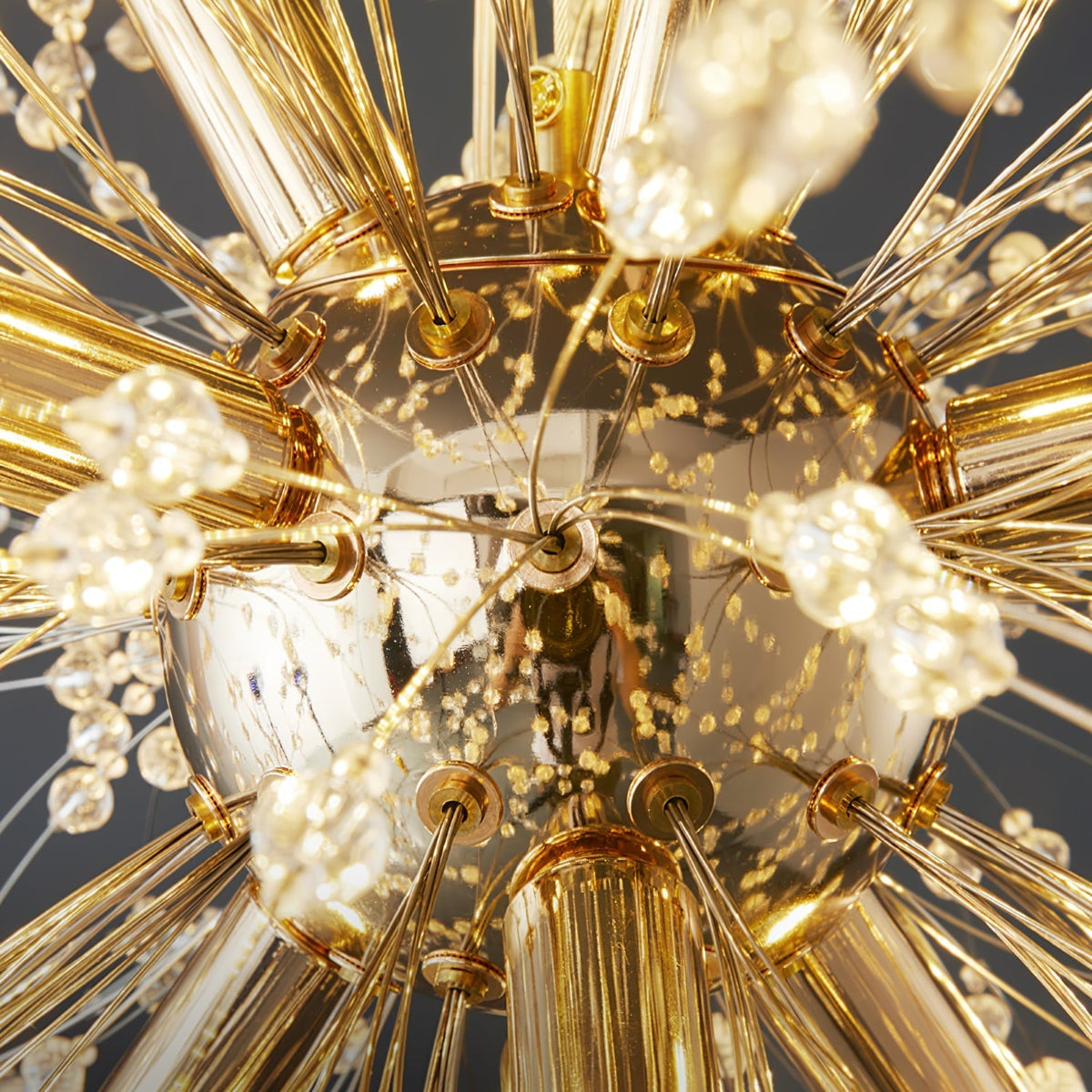 Dandelion Crystal Chandelier Sputnik Ceiling Light