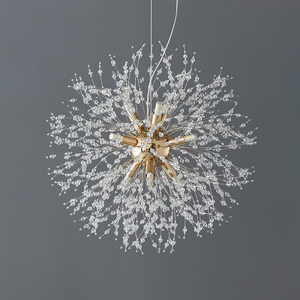 Dandelion Crystal Chandelier Sputnik Ceiling Light