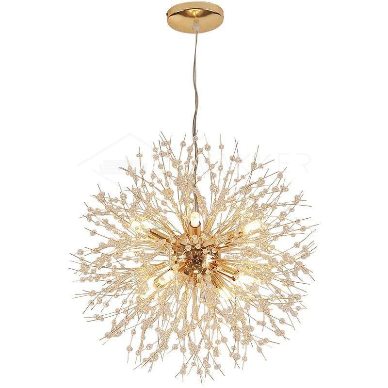 Dandelion Crystal Chandelier Sputnik Ceiling Light