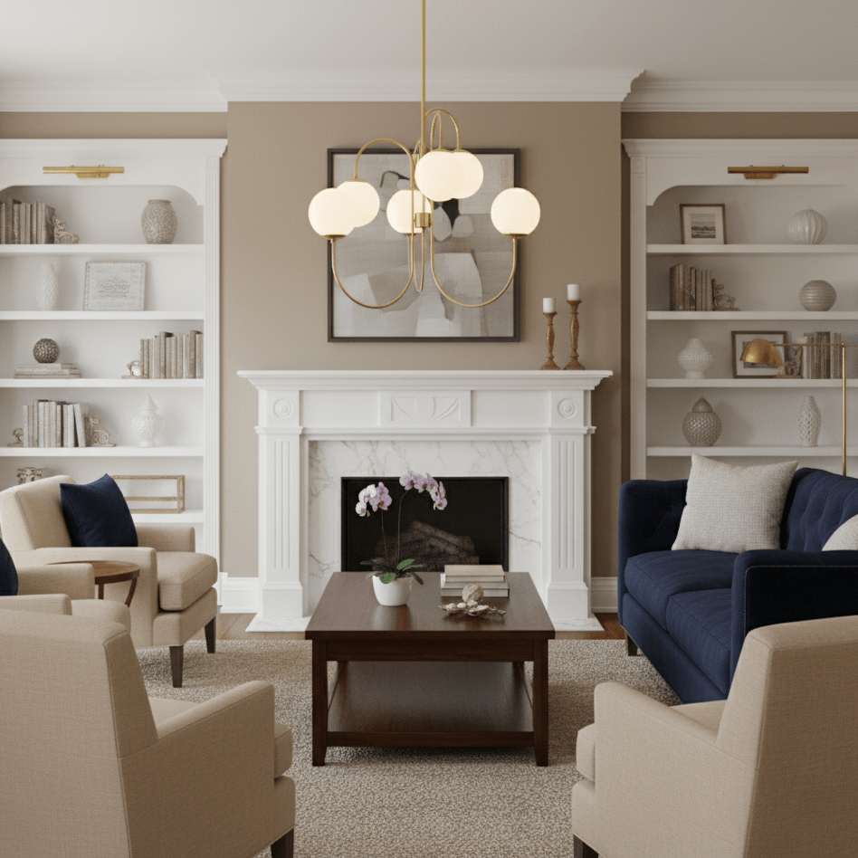 Halo Globe Chandelier Ring Frame Ceiling Light