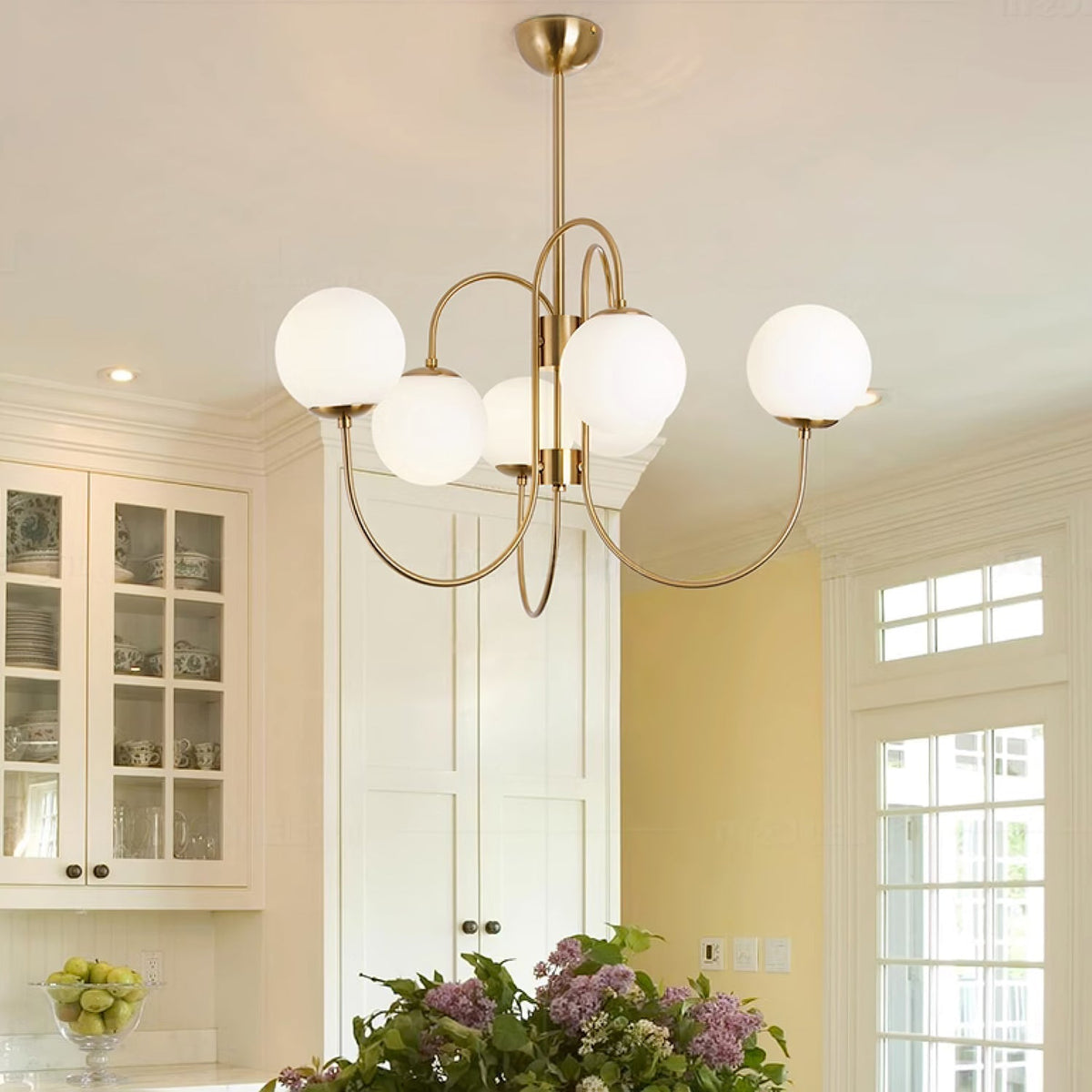Halo Globe Chandelier Ring Frame Ceiling Light