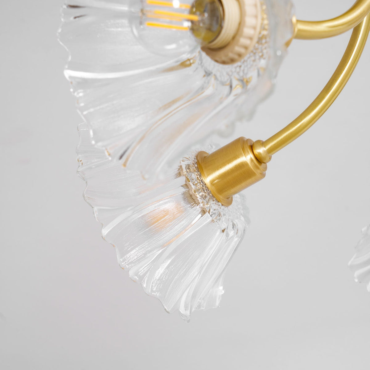 Petal Bloom Chandelier Floral Glass Ceiling Light