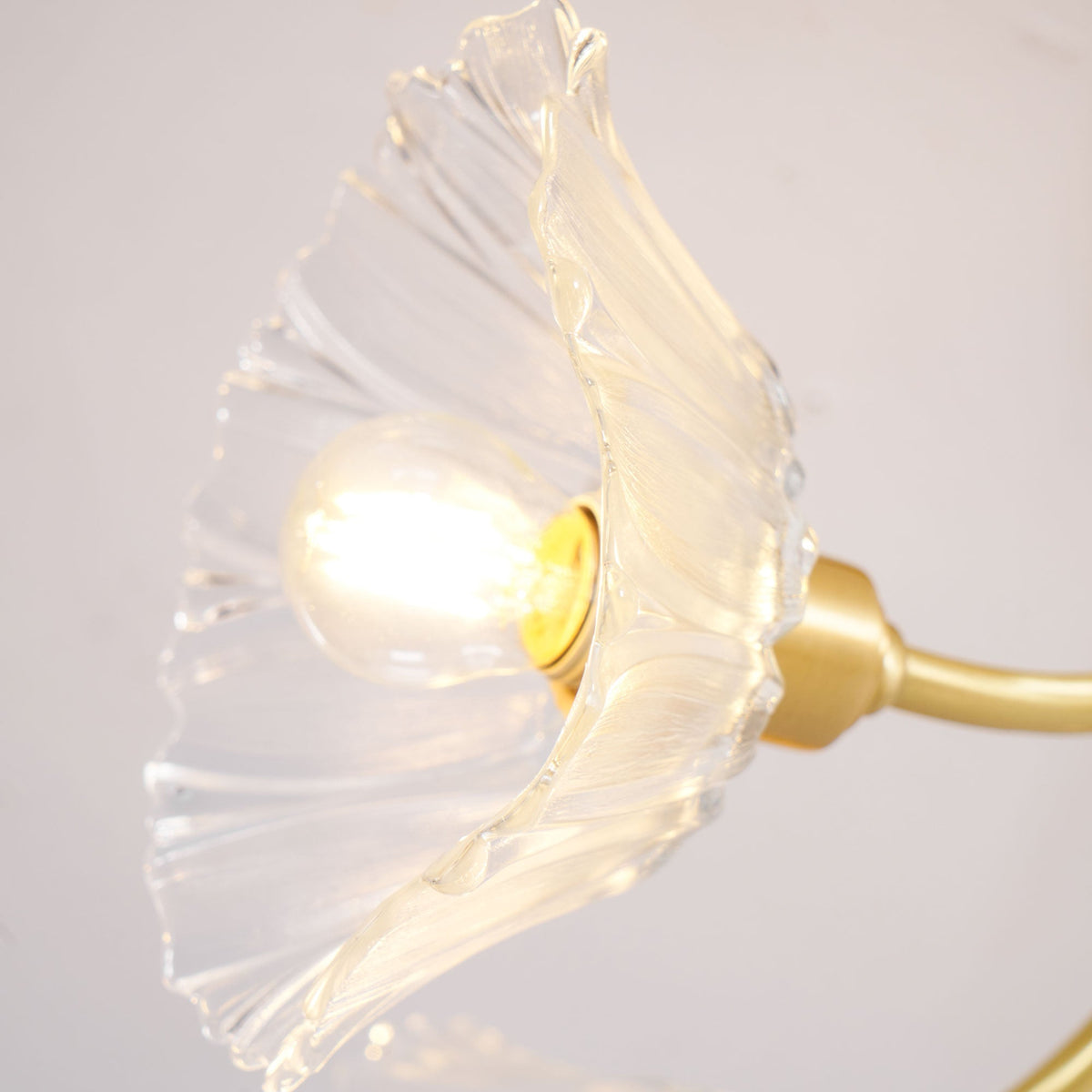 Petal Bloom Chandelier Floral Glass Ceiling Light