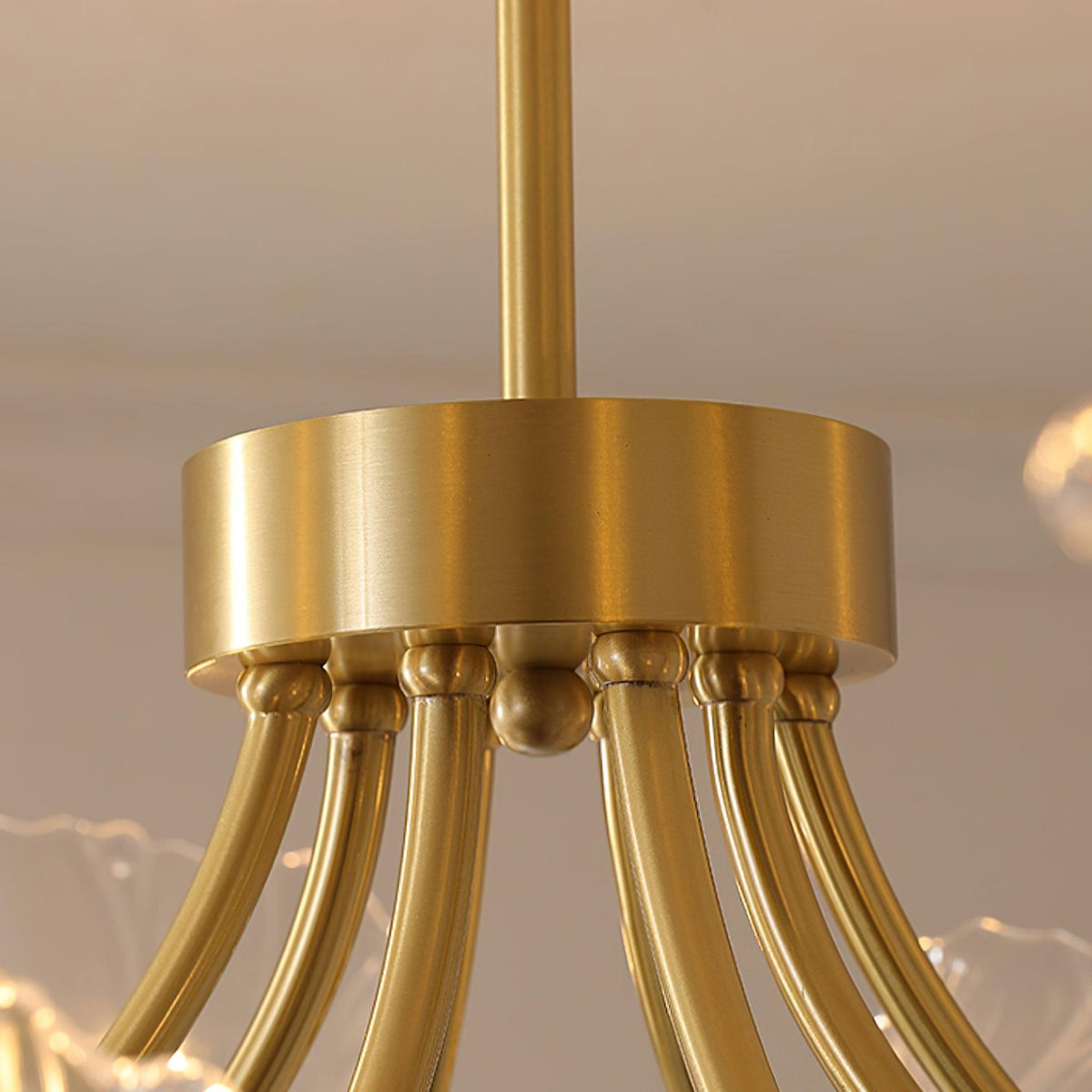 Petal Bloom Chandelier Floral Glass Ceiling Light