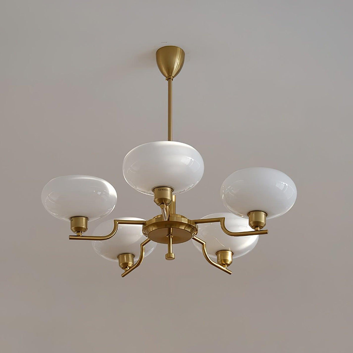 Multi-Arm Glass Chandelier Modern Globe Ceiling Light