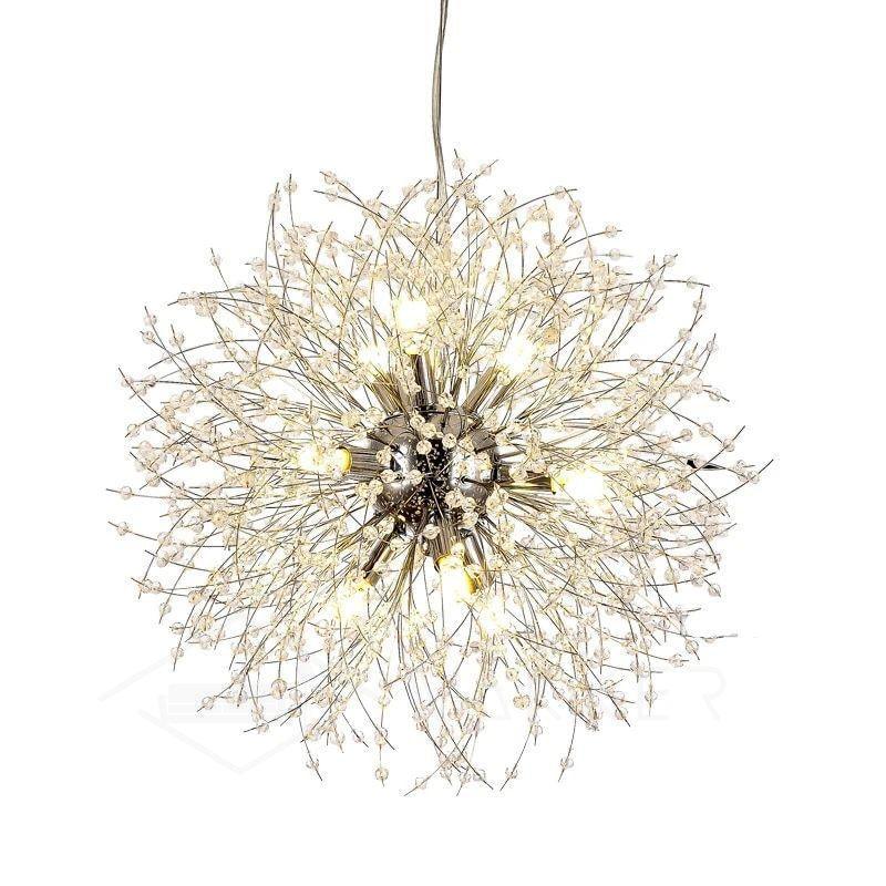 Dandelion Crystal Chandelier Sputnik Ceiling Light