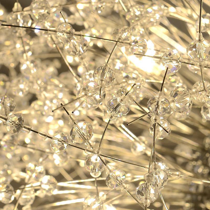 Dandelion Crystal Chandelier Sputnik Ceiling Light