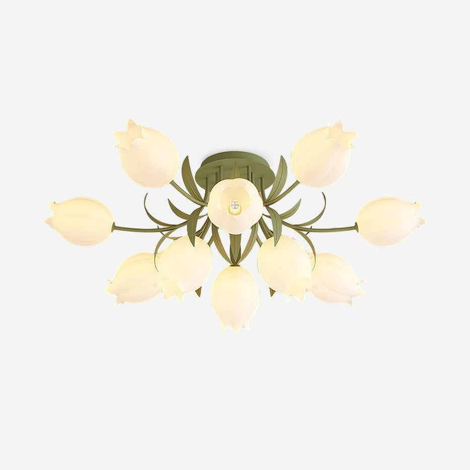 Cascade Cluster Chandelier Multi-Head Acrylic Ceiling Light