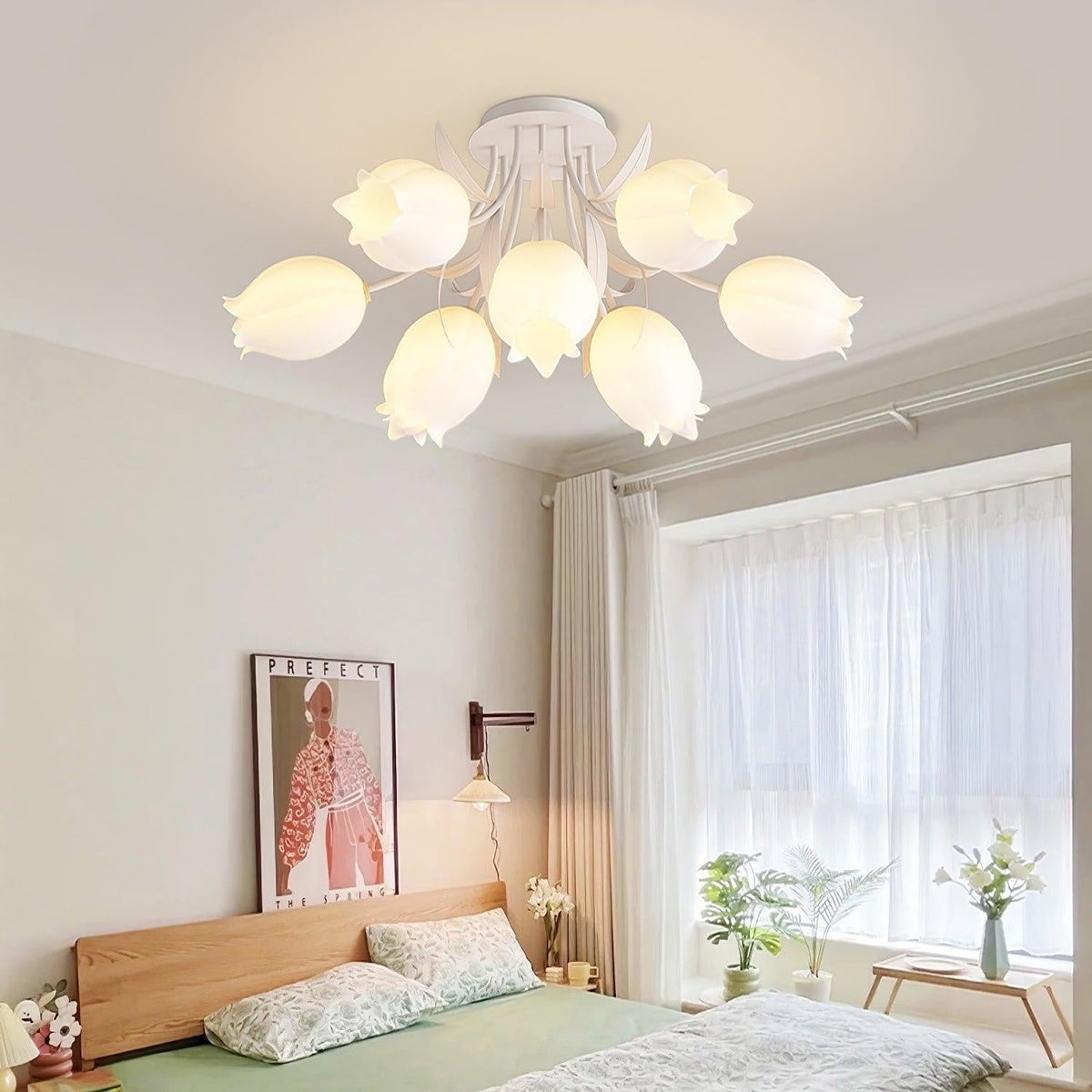 Cascade Cluster Chandelier Multi-Head Acrylic Ceiling Light